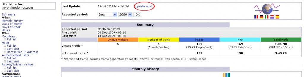 update statistic