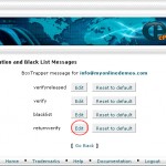 How to Edit BoxTrapper Verification and Black List Messages